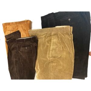 Men’s corduroy pants 42x34  (4-pairs) excellent condition
